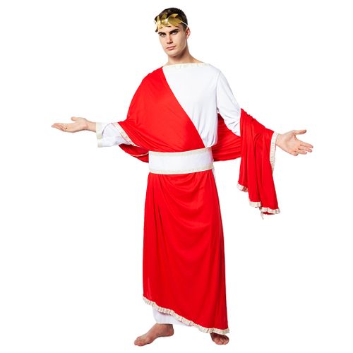 EraSpooky Men's Greek Costume Roman Toga Caesar Adult Halloween Ancient - Funny Cosplay Party
