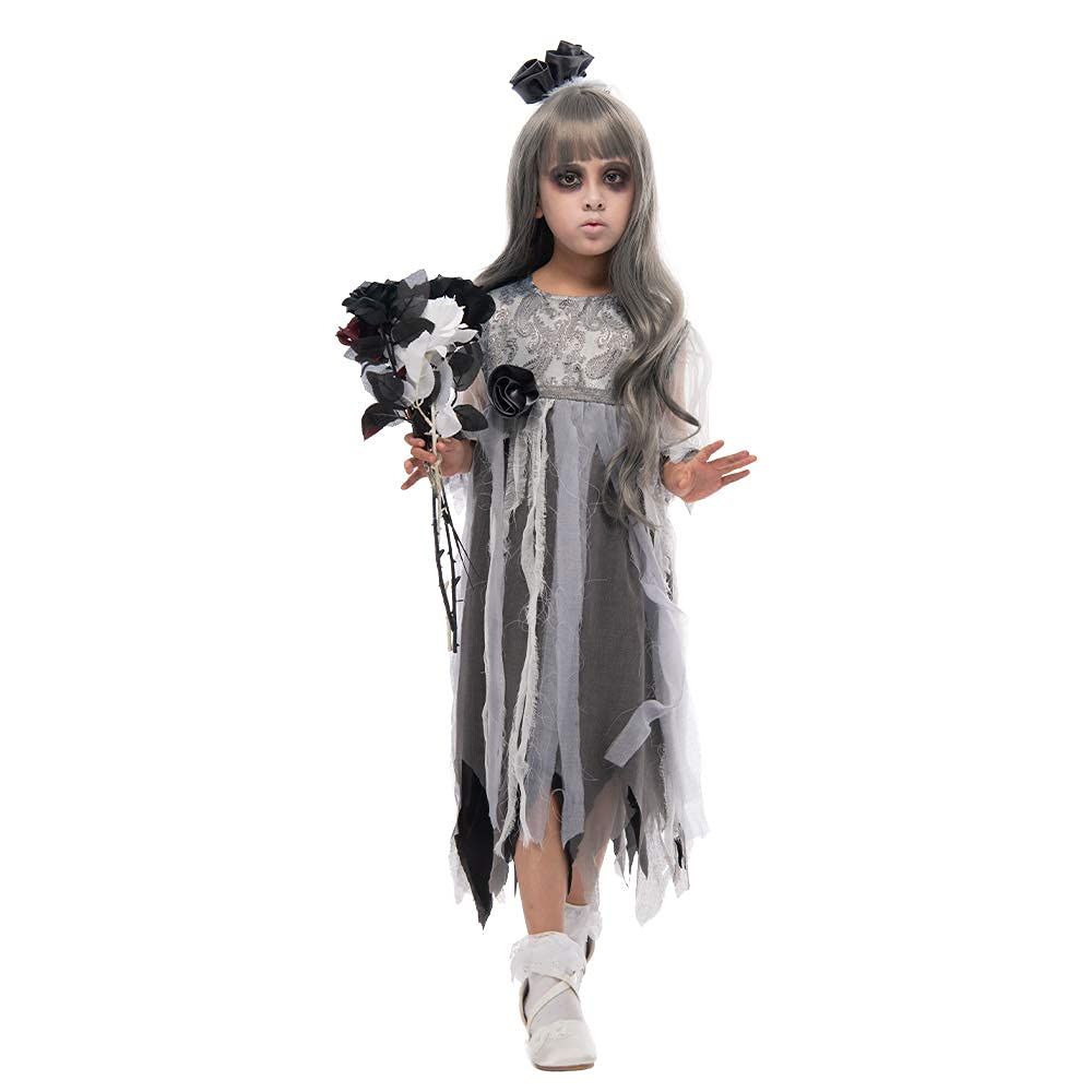 Eraspooky Mädchen Haunting Beauty Viktorianisches Kleid Geisterbraut Kostüm