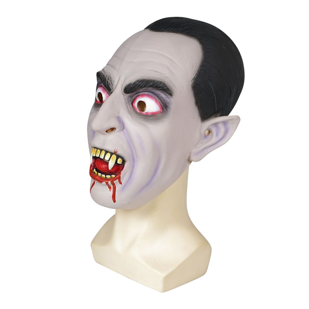 Masque de vampire effaçable Latex Accessoires de déguisement sanglants d'Halloween
