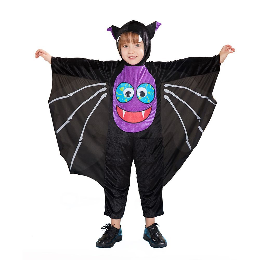 EraSpooky Boys Bat Halloween Costume Vampire Onesie Jumpsuit Boys Bat Wings Girls