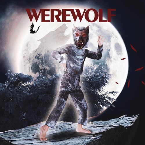 Eraspooky Boys Werewolf Costume Halloween Kids Wolfman Moon Wolf Dress Up
