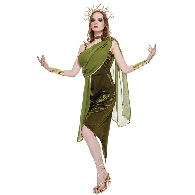 EraSpooky Disfraz de diosa griega para mujer