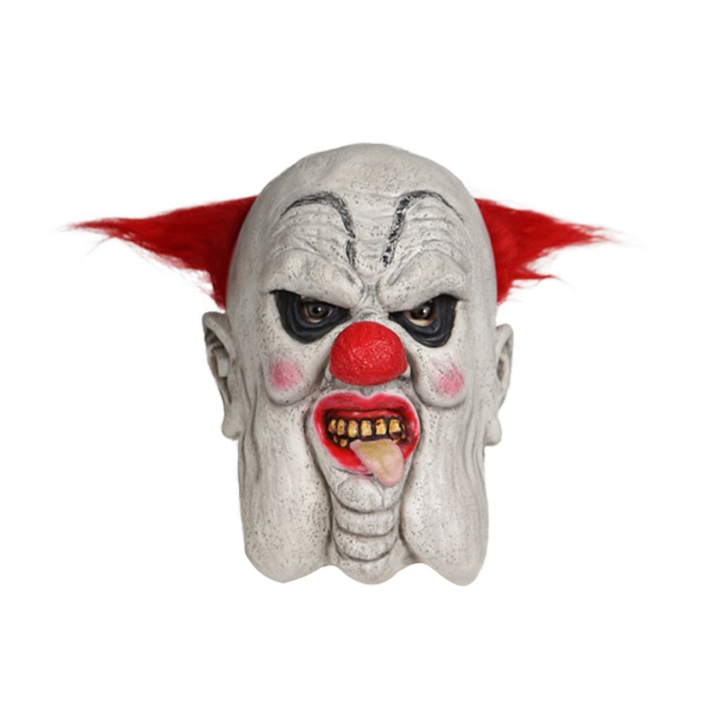 EraSpooky Gruselige Clown-Maske, Halloween-Kostümzubehör, Erwachsenengröße