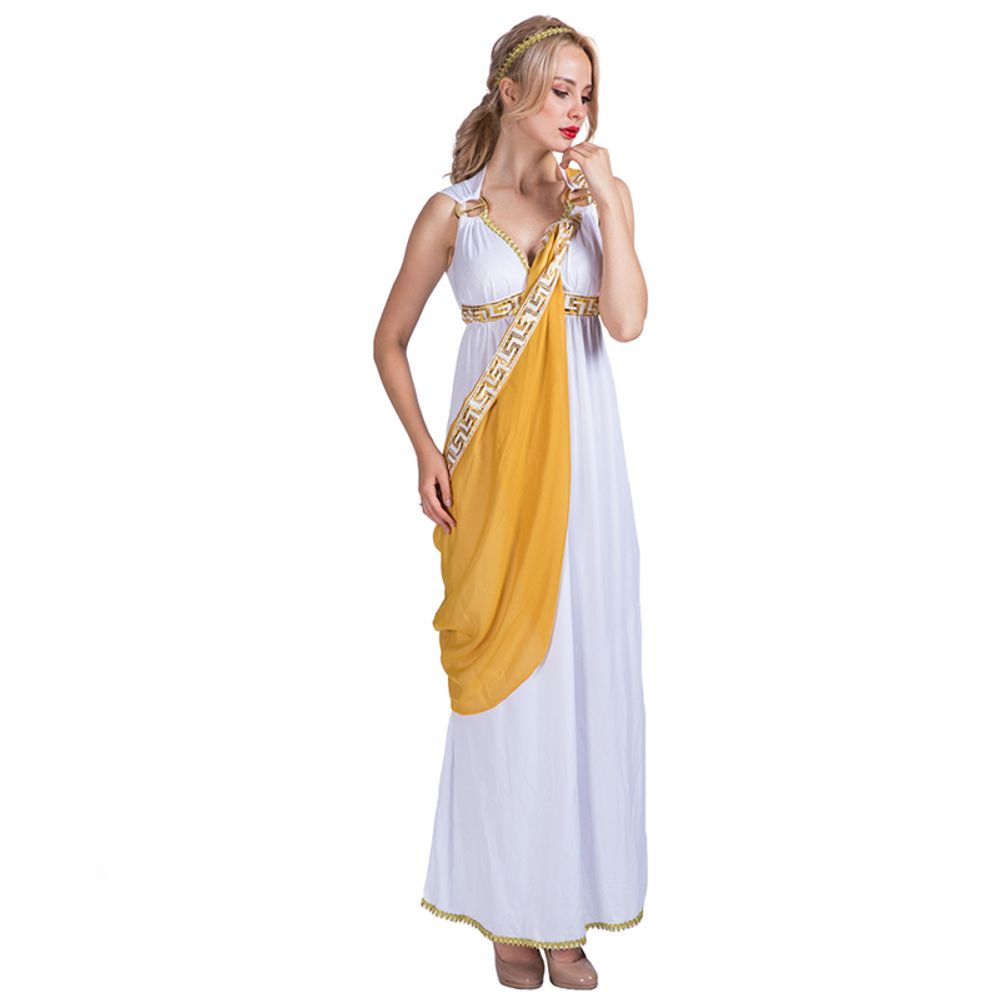EraSpooky - Disfraz de diosa griega para dama romana para mujer