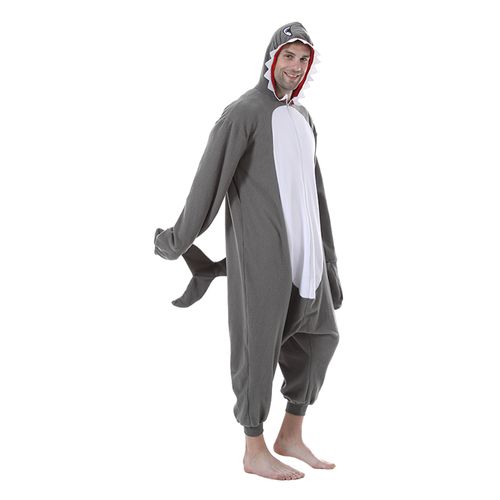 Eraspooky Adulte Requin Pyjama Onesie Animaux Costume Une Pièce avec Capuche Unisexe