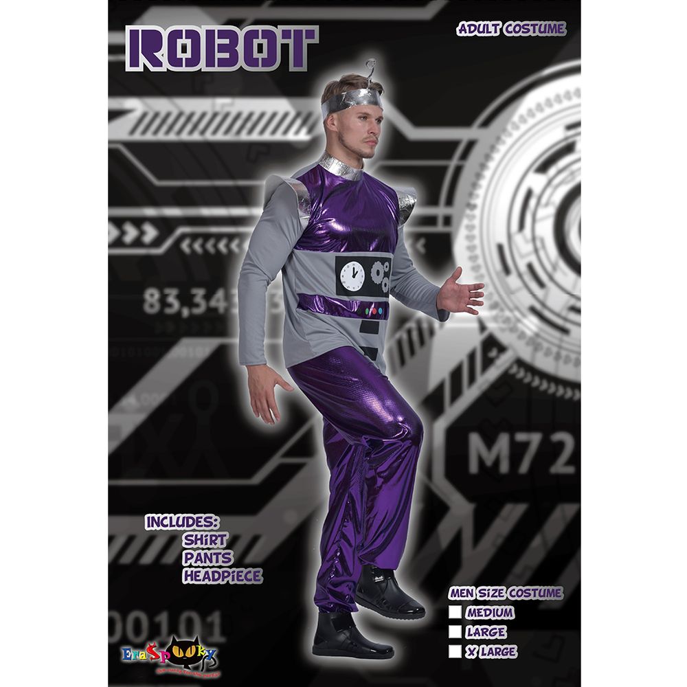 EraSpooky Roboterkostüm für Herren