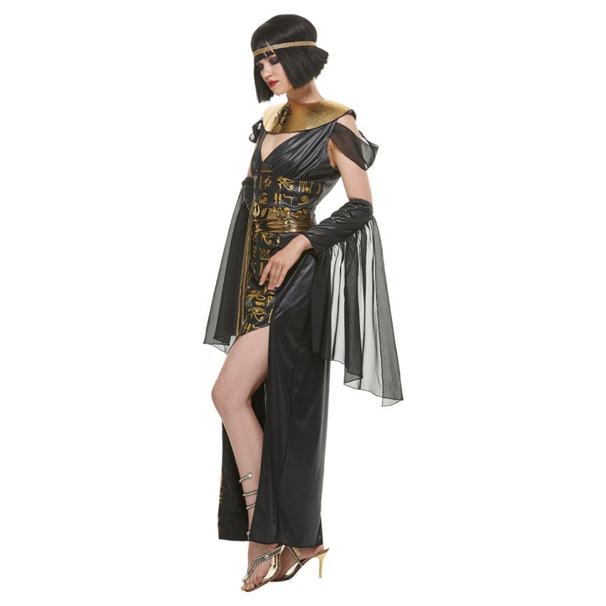 Halloween Women Deluxe Cleopatra Queen Dress Egyptian Goddess Costume US
