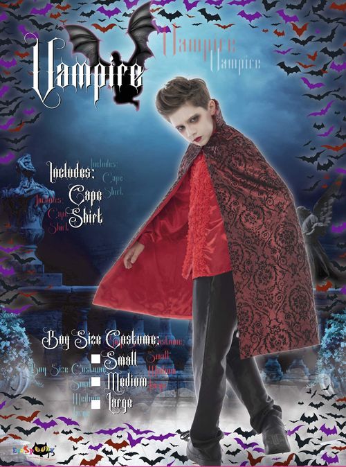 EraSpooky Boys Halloween Ensemble de costumes de vampire gothique de luxe