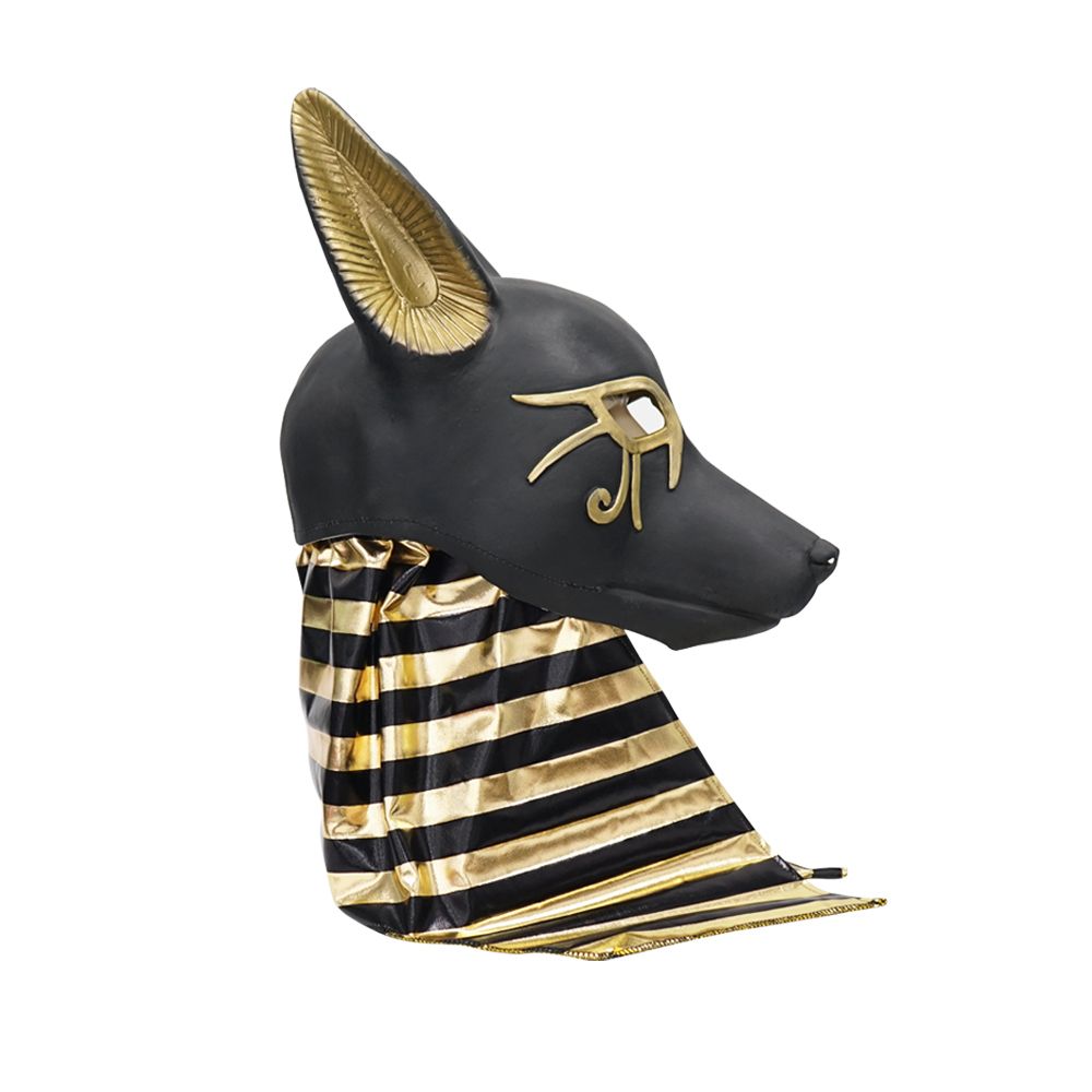 Eraspooky Anubis Adulto Máscara Látex Egipto El Chacal Dios Disfraz