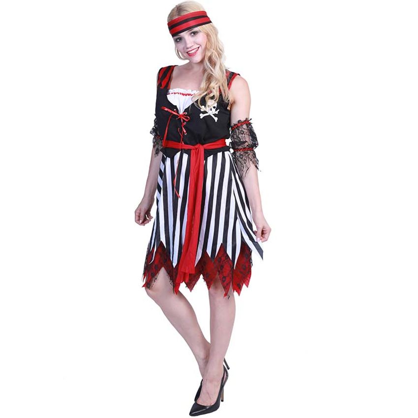 Eraspooky Women's Pirate Costume Ladies Caribbean Fancy Dress
