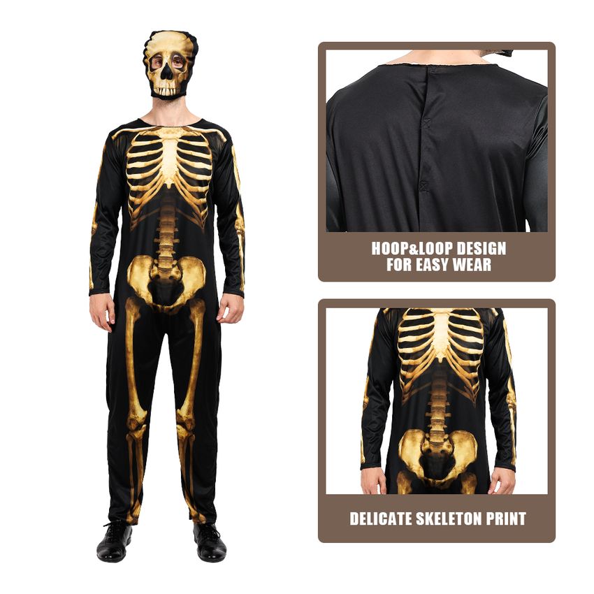 Skeleton Bodysuit Costume- Men- SPOOKTACULAR