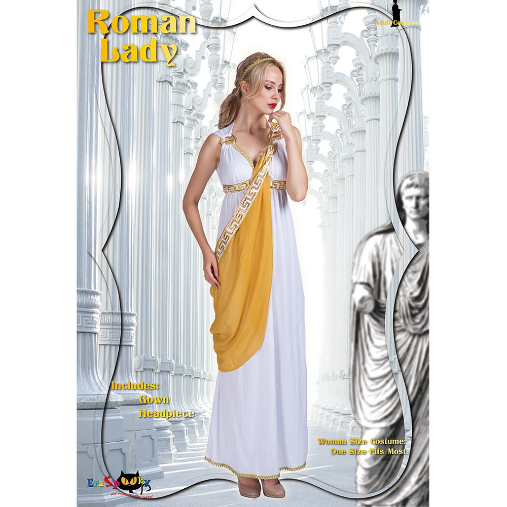 EraSpooky Römische Dame Griechische Göttin Kostüm für Damen