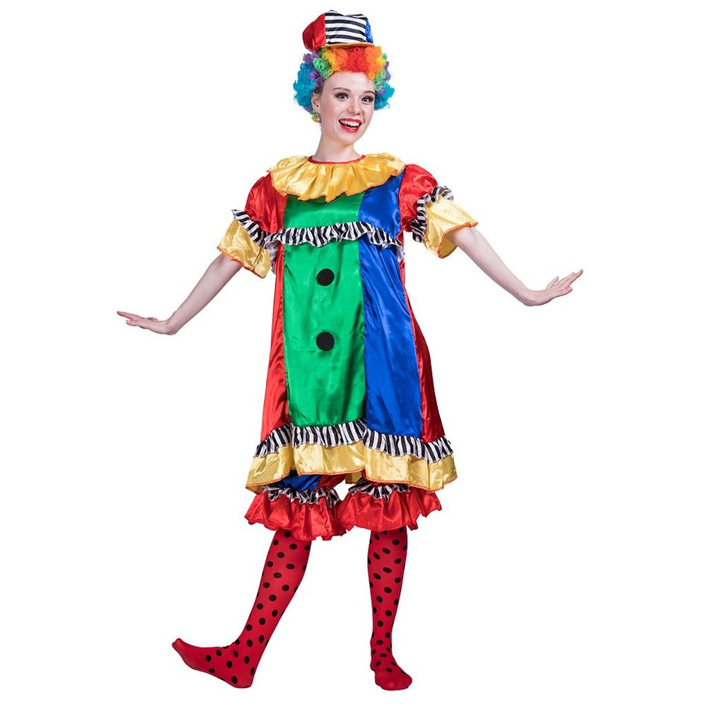 Eraspooky Clown Frauen Kostüm für Erwachsene Cosplay Anzug Halloween