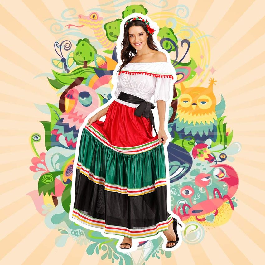 Jupe traditionnelle mexicaine hotsell