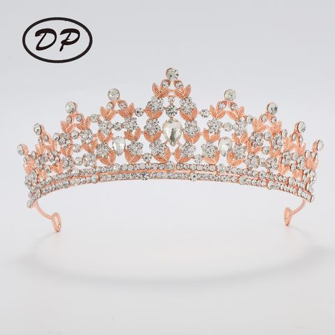 DP H-32 Corona barocca in cristallo di strass in lega