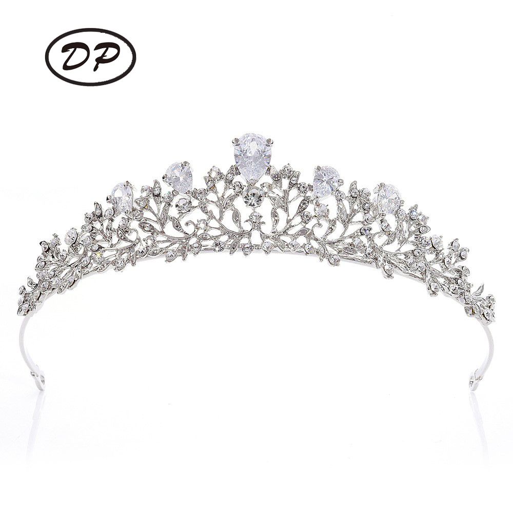 DP HG-1084 Alloy rhinestone crystal baroque crown