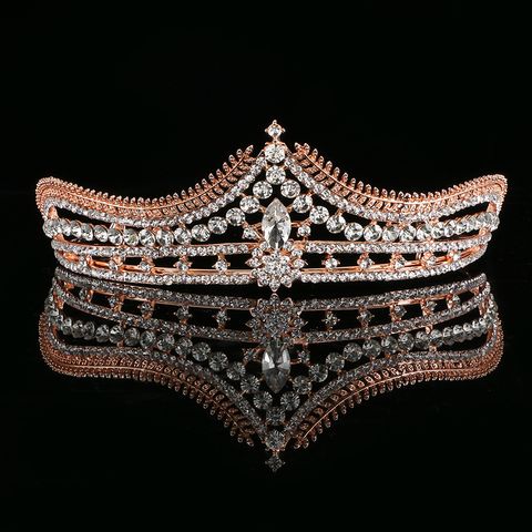 Corona barroca de cristal de diamantes de imitación de aleación DP H-37