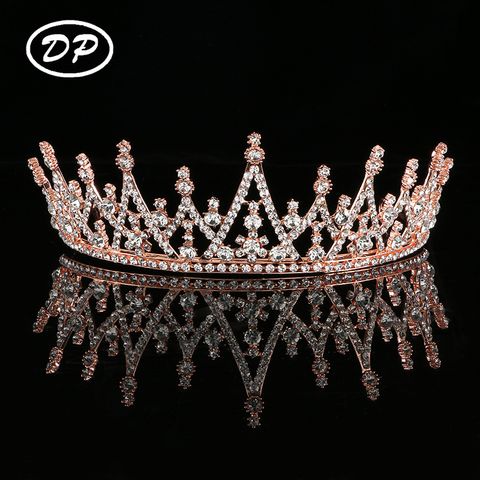 Corona barroca de diamantes de imitación de aleación DP H-41
