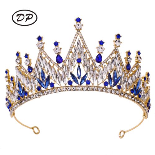 DP HG-1080 Alloy rhinestone crystal baroque crown