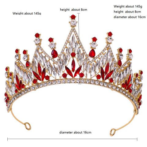 DP HG-1085 Alloy rhinestone crystal baroque crown