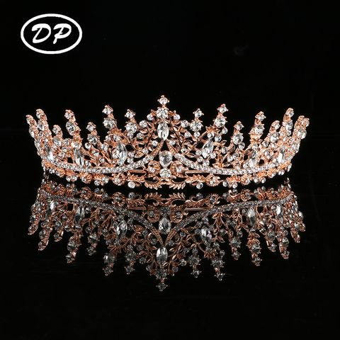 Corona barroca de cristal de diamantes de imitación de aleación DP H-42