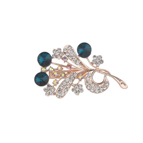 DP Y-52  Alloy rhinestone flower brooch