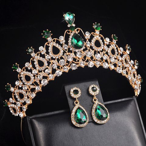 DP HG-2007 アロイ ラインストーン クリスタル バロック クラウン