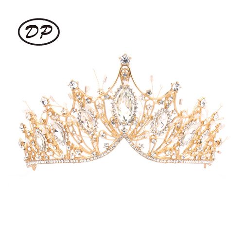 DP HG-1103 Alloy rhinestone crystal baroque crown