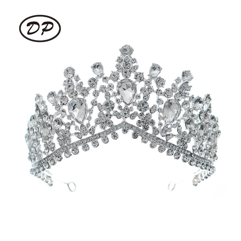 DP HG-1105 Alloy rhinestone crystal baroque crown