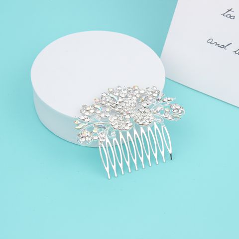 DP A-306 Fashion Alloy AB rhinestone mariposa flor horquilla