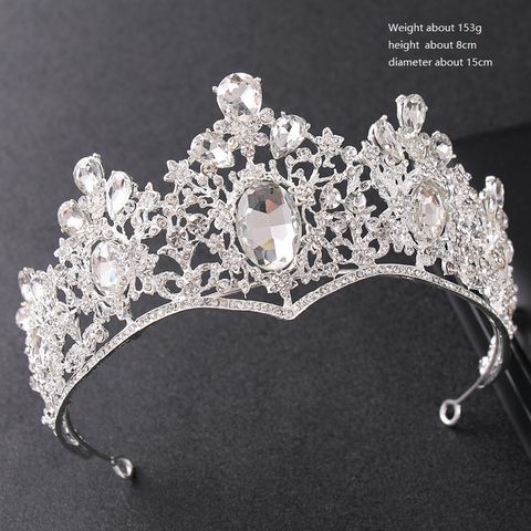 DP HG-2017 합금 라인석 크리스탈 바로크 크라운