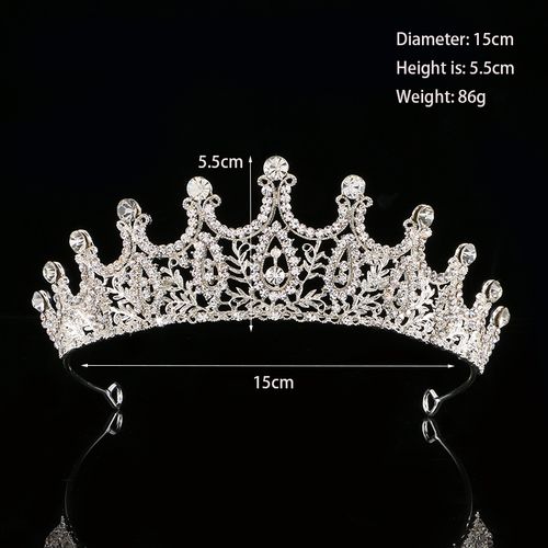 DP H-30 Alloy rhinestone baroque crown