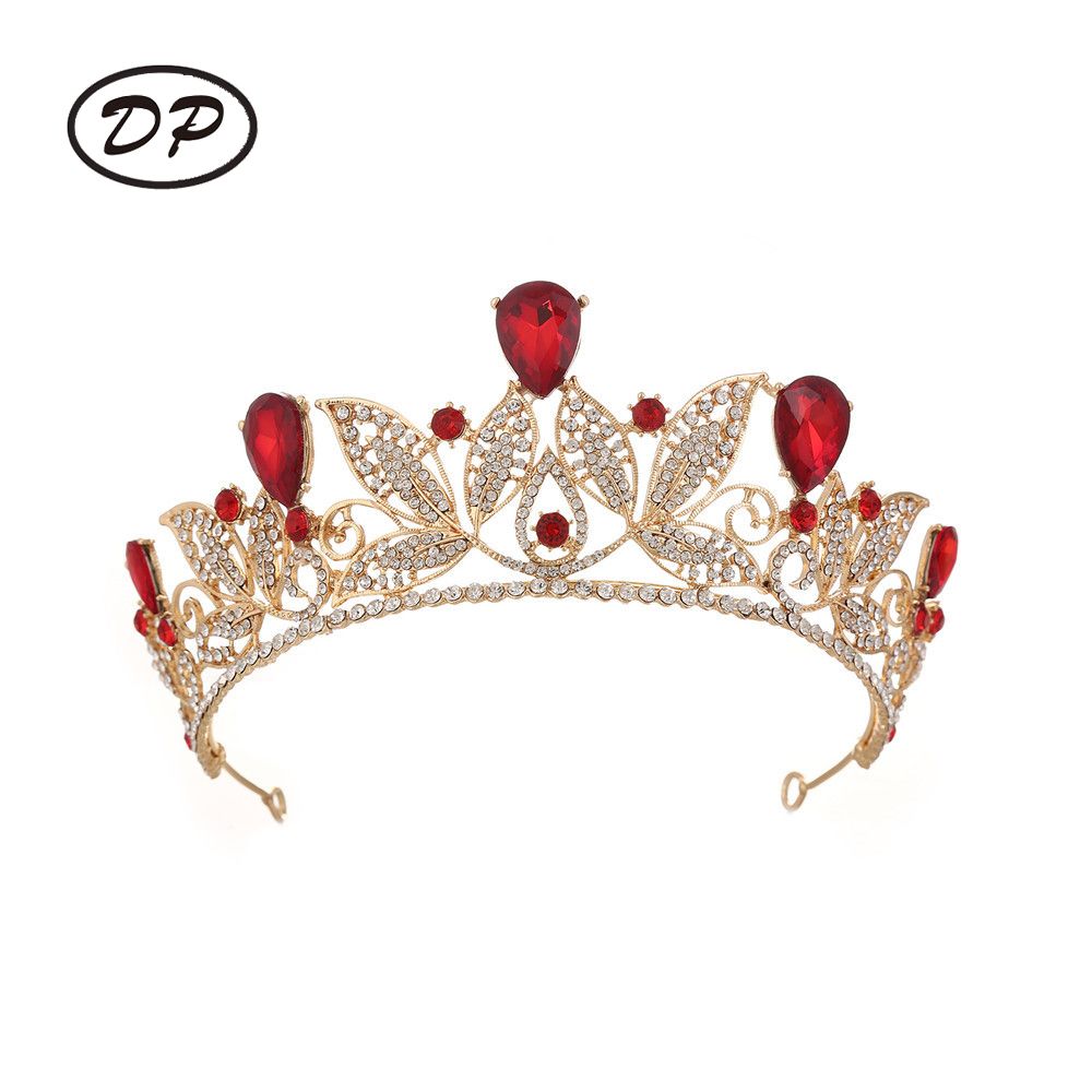 DP HG-1101 Alloy rhinestone crystal baroque crown