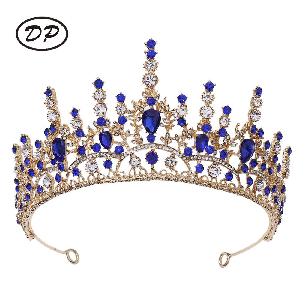 DP HG-1112 Alloy rhinestone crystal baroque crown