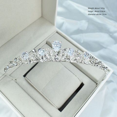 DP HG-2010 합금 라인스톤 크리스탈 바로크 크라운