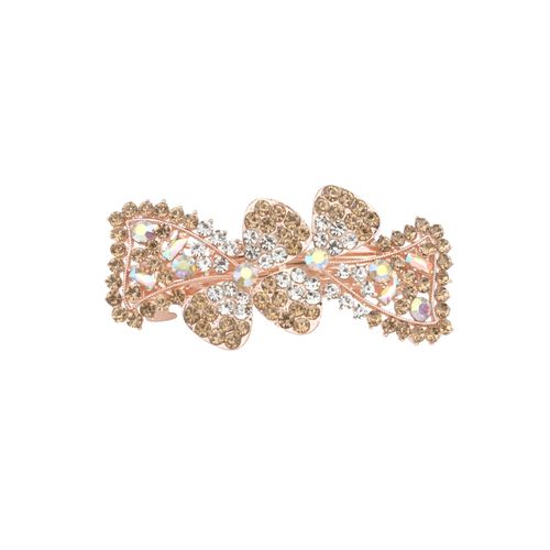 DP B-5113 Alloy strass Pavão flor borboleta grampo de cabelo