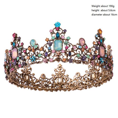 DP HG-1091 Alloy rhinestone crystal baroque crown