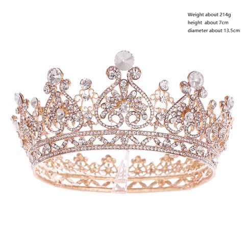 Coroa barroca de cristal strass DP HG-2006 liga