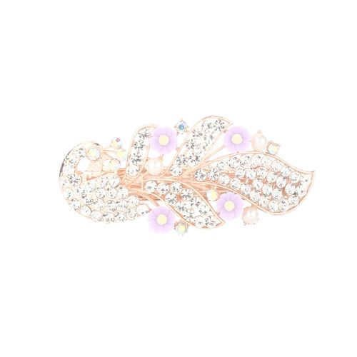 DP B-5108 Alloy strass pérola borboleta pavão flor grampo de cabelo