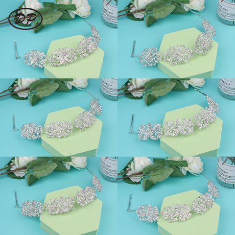 DP E-62 Alloy rhinestone butterfly flower Hair Chain