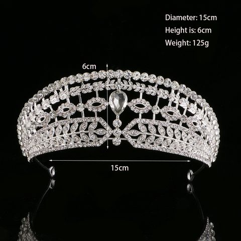 Corona barroca de cristal de diamantes de imitación de aleación DP H-43