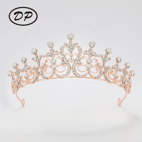 DP H-25 Alloy rhinestone baroque crown