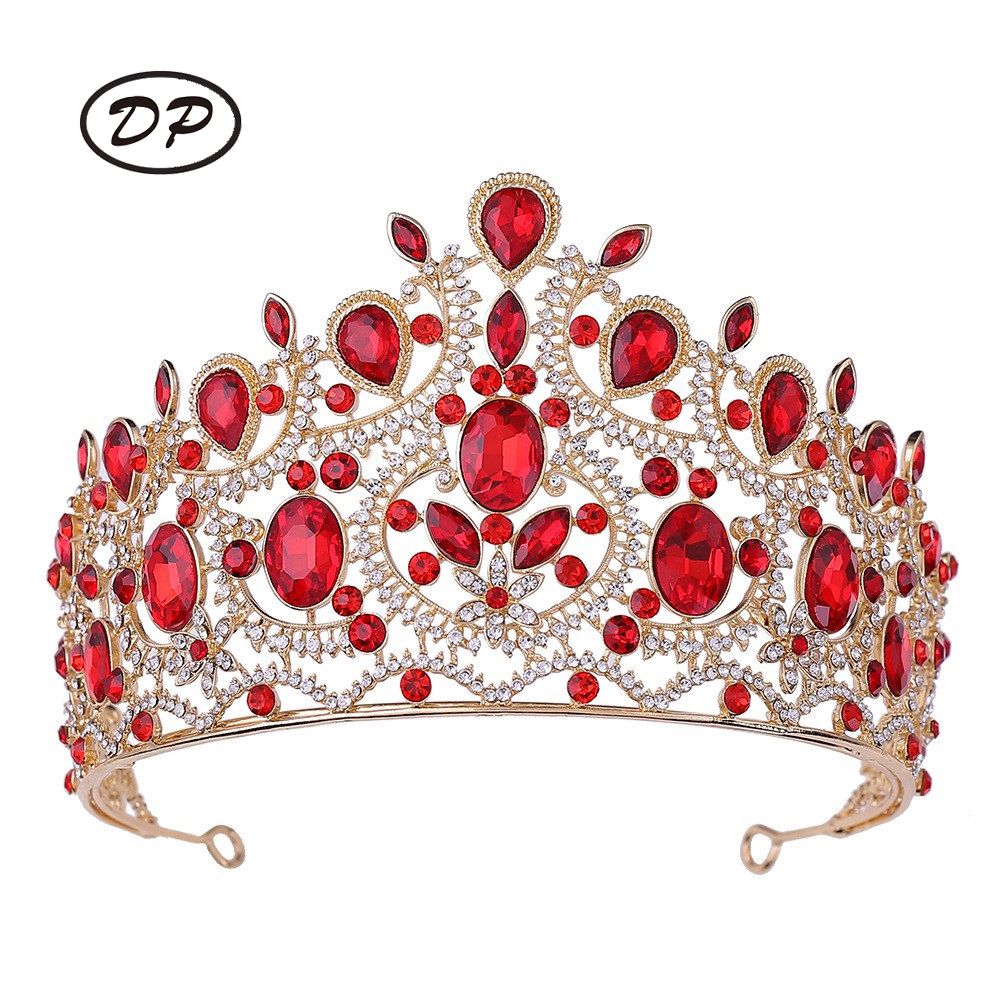DP HG-1096 Alloy rhinestone crystal baroque crown