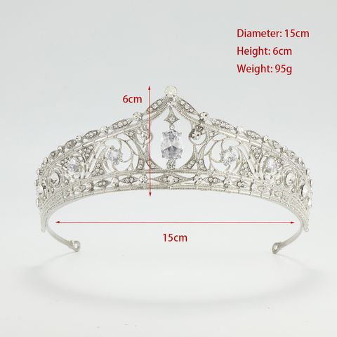 DP H-6 Alloy rhinestone crystal baroque crown