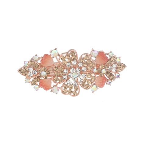 DP B-5114 Legierung bunte Strass Schmetterling Pfau Schleife Stil Haarnadel Clips