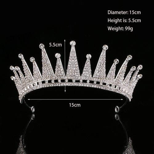 DP H-44 Alloy rhinestone baroque crown