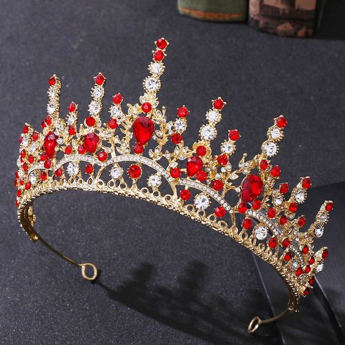 DP HG-1112 Alloy rhinestone crystal baroque crown