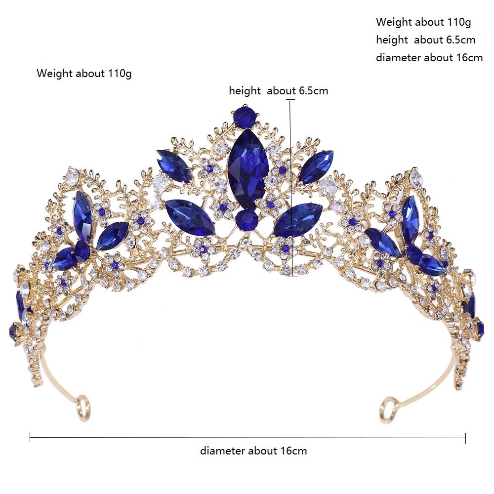 Corona barroca de cristal de diamantes de imitación de aleación DP HG-1086