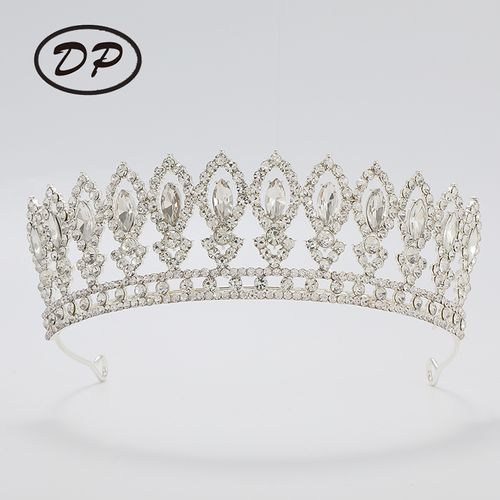 DP H-34 Alloy rhinestone crystal baroque crown