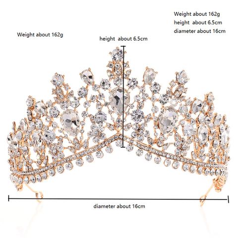 DP HG-1089 Alloy rhinestone crystal baroque crown